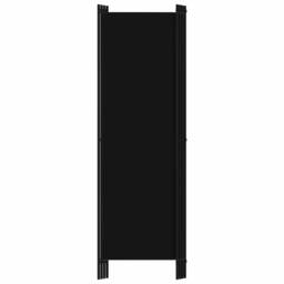 Berkfield Home 4-Panel Room Divider Black 200x180 cm - thumbnail 4