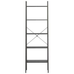 Berkfield Home Practical 5-Tier Standing Shelf Black 56x35x174 cm - Size: 56 x 35 x 174 cm - thumbnail 1