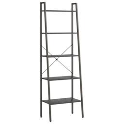 Berkfield Home Practical 5-Tier Standing Shelf Black 56x35x174 cm - Size: 56 x 35 x 174 cm - thumbnail 3