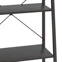 Berkfield Home Practical 5-Tier Standing Shelf Black 56x35x174 cm - Size: 56 x 35 x 174 cm - thumbnail 6