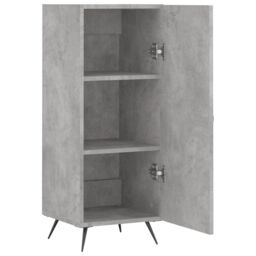 Berkfield Home Sideboard Concrete Grey 34.5x34x90 cm Engineered Wood - thumbnail 5