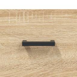 Berkfield Home Sideboard Sonoma Oak 69.5x34x90 cm Engineered Wood in Light Tan - thumbnail 9