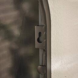 FurnitureboxUK Harris Black Large Arched Window 120x40cm Garden Mirror - Size: 120x40 cm - thumbnail 4