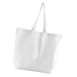 Westford Mill Bag For Life Cotton Maxi Shopper in White - thumbnail 2