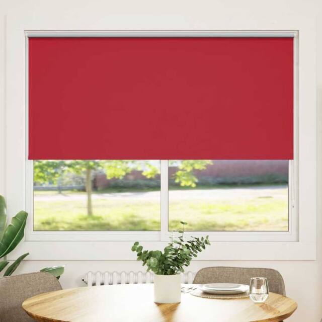 Berkfield Home Roller Blind Blackout 160 x 175 cm Red - image 1