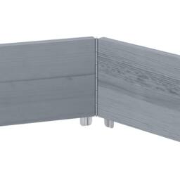Berkfield Home Raised Bed Hexagon Grey 160x160 cm Solid Wood Pine - thumbnail 5