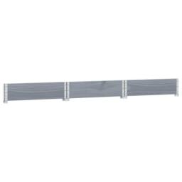 Berkfield Home Raised Bed Hexagon Grey 160x160 cm Solid Wood Pine - thumbnail 4