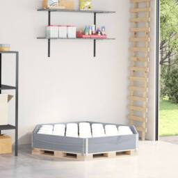 Berkfield Home Raised Bed Hexagon Grey 160x160 cm Solid Wood Pine - thumbnail 2
