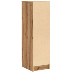 Berkfield Home Shoe Cabinet Artisan Oak 29.5x35x100.5 cm Engineered Wood in Brown - thumbnail 6