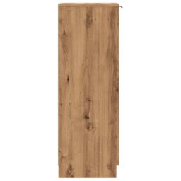 Berkfield Home Shoe Cabinet Artisan Oak 29.5x35x100.5 cm Engineered Wood in Brown - thumbnail 5