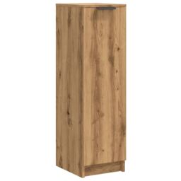 Berkfield Home Shoe Cabinet Artisan Oak 29.5x35x100.5 cm Engineered Wood in Brown - thumbnail 2