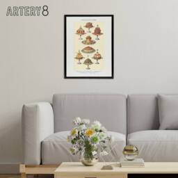 "Artery8 Cold Collation Dishes Kitchen Decor Mrs Beeton Framed Canvas Wall Art in Yellow - Size: W12"" x H16""" - thumbnail 3