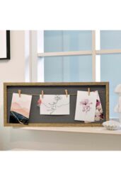 "nielsen Accent Photo Collage Frame for 4 Pictures 3.5x5"" With Clothesline & 4 Clips - Natural" - thumbnail 3