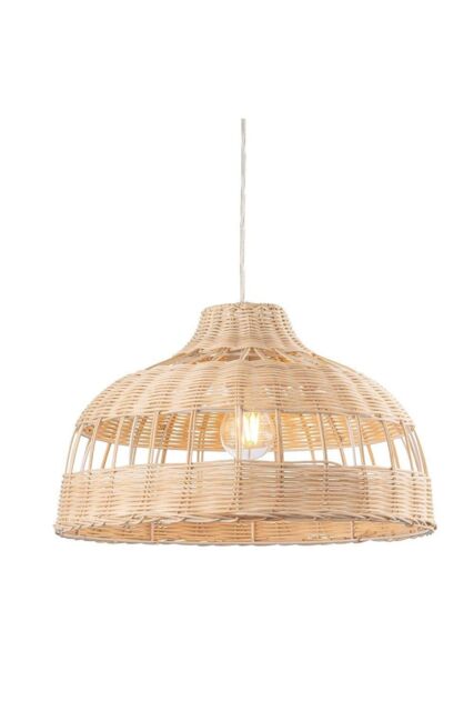 Netlighting Dome Pendant Light Natural Rattan in Brown
