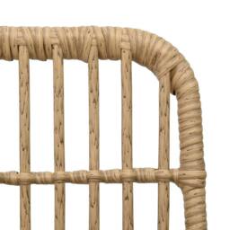 Berkfield Home 3 Piece Bistro Set Poly Rattan Oak in Light Brown - thumbnail 6