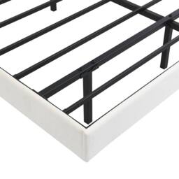 Merax Double Floating Bed Frame with Extended LED Headboard & Reading Lights in White - thumbnail 9