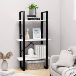 Berkfield Home Storage Shelf White 60x30x105 cm Engineered Wood - Size: 60 x 30 x 105 cm - thumbnail 2
