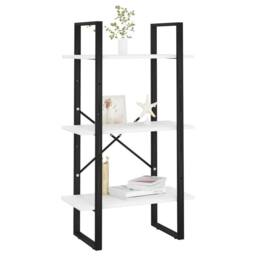 Berkfield Home Storage Shelf White 60x30x105 cm Engineered Wood - Size: 60 x 30 x 105 cm - thumbnail 4