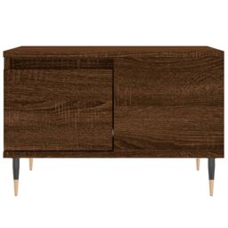 Berkfield Home Coffee Table Brown Oak 55x55x36.5 cm Engineered Wood - thumbnail 5