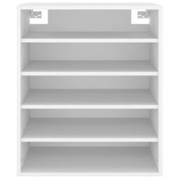 Berkfield Home Shoe Cabinet White 60x35x70 cm Engineered Wood - Size: 60 x 35 x 70 cm - thumbnail 5