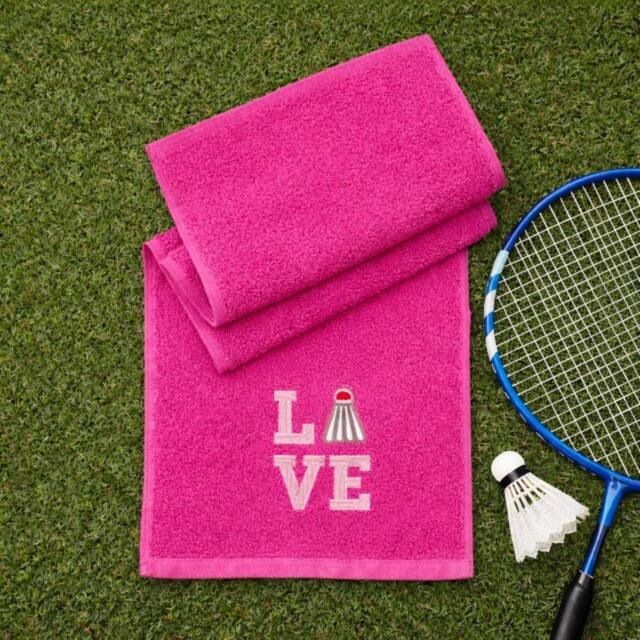 Duncan Stewart Love Sports Badminton Towel in Pink - image 1