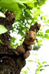 Marco Paul Squirrel Tree Peeker Resin Ornaments in Orange - thumbnail 3