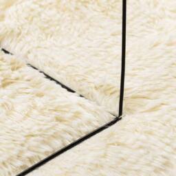 Berkfield Home Shaggy Rug High Pile NAVARRA Cream 300x200 cm Polyester - Size: Medium - thumbnail 7
