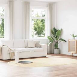 Berkfield Home Shaggy Rug High Pile NAVARRA Cream 300x200 cm Polyester - Size: Medium - thumbnail 2