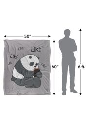Cartoon Network We Bare Bears Like Like Like Silky Touch Super Soft Throw Blanket 152 X 127 cm in White - thumbnail 5