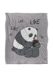 Cartoon Network We Bare Bears Like Like Like Silky Touch Super Soft Throw Blanket 152 X 127 cm in White - thumbnail 1