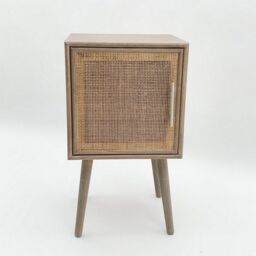 Minster Bedside Table - Wood - L40 x W40 x H70 cm in Brown - Size: 1 Pack - thumbnail 1