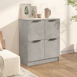 Berkfield Home Sideboard Concrete Grey 60x30x70 cm Engineered Wood - Size: 60 x 30 x 70 cm - thumbnail 1