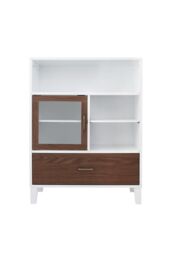 Teamson Home Tyler Wooden Bathroom Free Standing Storage Cabinet in White - thumbnail 5