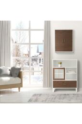 Teamson Home Tyler Wooden Bathroom Free Standing Storage Cabinet in White - thumbnail 2