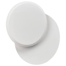 Wyld and Coco Set of 2 Matte White LED Round Shade Wall Lamps - thumbnail 7