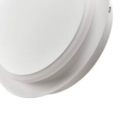 Wyld and Coco Set of 2 Matte White LED Round Shade Wall Lamps - thumbnail 9