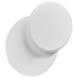 Wyld and Coco Set of 2 Matte White LED Round Shade Wall Lamps - thumbnail 6