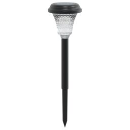 Berkfield Home Solar Pathway Lights with Ground Spikes 12 pcs White in Black - thumbnail 5