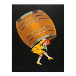 Artery8 Leonetto Cappiello Framed Wall Art Cognac Pellisson Vintage Advert in Black - Size: A4 - thumbnail 3