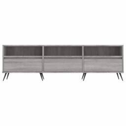 Berkfield Home TV Cabinet Grey Sonoma 150x30x44.5 cm Engineered Wood - thumbnail 5