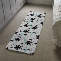 Benjamin Tate Design Palm Trees & Sailboats Runner Rug in Natural - Size: 67 cm x 230 cm - thumbnail 4