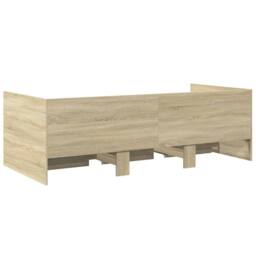 Berkfield Home Versatile Daybed with Drawers without Mattress Sonoma Oak 75x190 in Light Brown - thumbnail 6