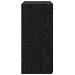 Berkfield Home Storage Cabinet Black Oak 80x42.5x93.5 cm Engineered Wood - thumbnail 7