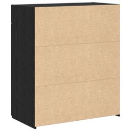 Berkfield Home Storage Cabinet Black Oak 80x42.5x93.5 cm Engineered Wood - thumbnail 8