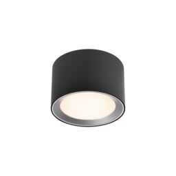 Nordlux Modern Indoor Surface Downlight Black Metal Intergrated LED 3-Level Dimming - Mains Powered, IP44 - thumbnail 2