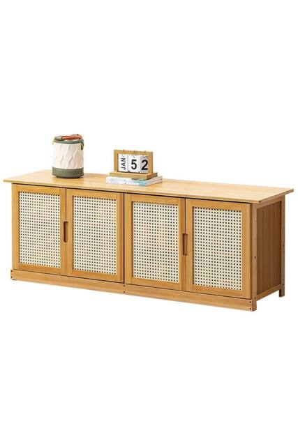 Wooden Entryway Shoe Storage Cabinet & Bench in Brown - image 1