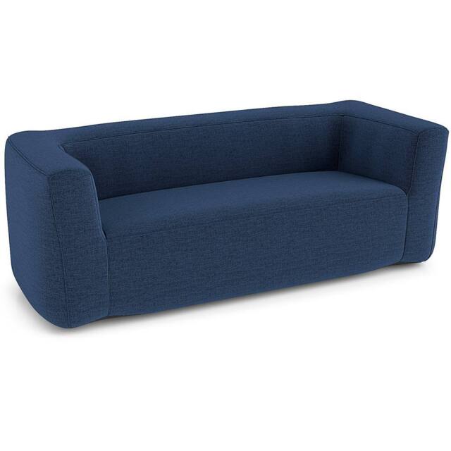 Costway Double Inflatable Couch Portable Blow Up Sofa with Detachable Cover in Blue - image 1