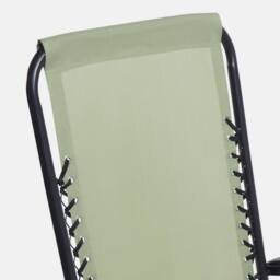 OHS 2 Pack Garden Zero Gravity Patio Sun Chair Set Folding Lounger in Pale Green - thumbnail 8