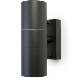 Loops 4 PACK GU10 Anthracite Up & Down Wall Lights Outdoor Twin Dimming Lamp Fitting - thumbnail 2