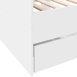 Berkfield Home Daybed with Drawers without Mattress White 90x190 cm Single - thumbnail 7
